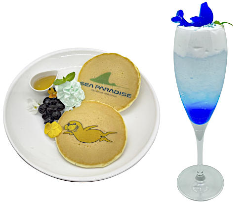 パンケーキとブルーソーダ