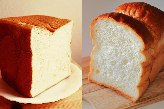 角型食パンと山型食パンの違い