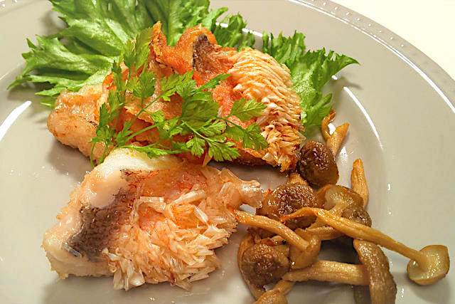 丹後ぐじの松笠焼き