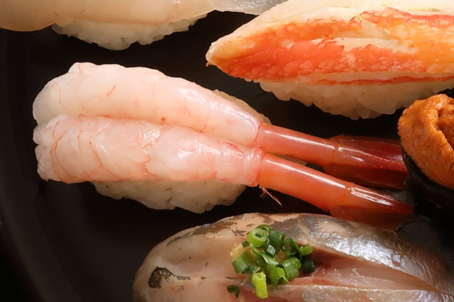 よく見る甘エビの大きさ