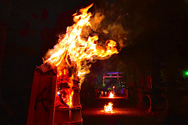吉田の火祭り（山梨県富士吹田市）
